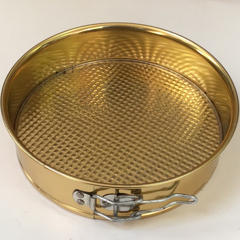Gold Tone 9”‎ Round Springform Cheesecake Cake Baking Pan